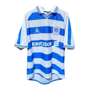 Vintage Men's Queens Park Rangers 2000/01 Home Blue and White Jersey Size L
